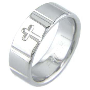 Boone Titanium Ring - Cross