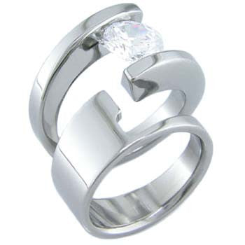 helixx companion Titanium Wedding and Engagement Rings