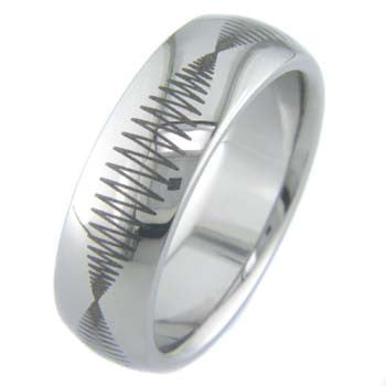 seismic Titanium Wedding and Engagement Rings