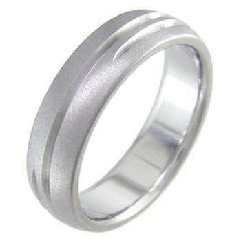 Boone Titanium Ring - Spiral Groove