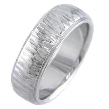 Boone Titanium Ring - Tree Bark