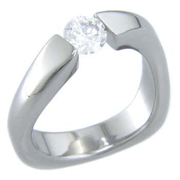 twisted Titanium Wedding and Engagement Rings