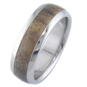 zebrawood Titanium Wedding and Engagement Rings