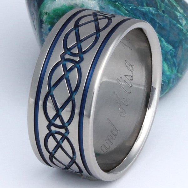 titanium irish celtic wedding rings ck6 Titanium Wedding and Engagement Rings
