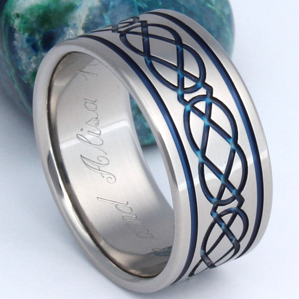 titanium irish celtic wedding rings ck6 Titanium Wedding and Engagement Rings