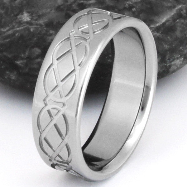 titanium irish celtic promise ring ck1 Titanium Wedding and Engagement Rings
