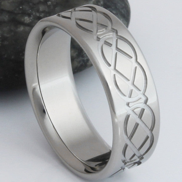 titanium irish celtic promise ring ck1 Titanium Wedding and Engagement Rings