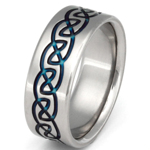 titanium irish celtic promise ring ck10 Titanium Wedding and Engagement Rings