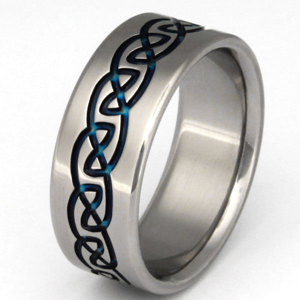 titanium irish celtic promise ring ck10 Titanium Wedding and Engagement Rings