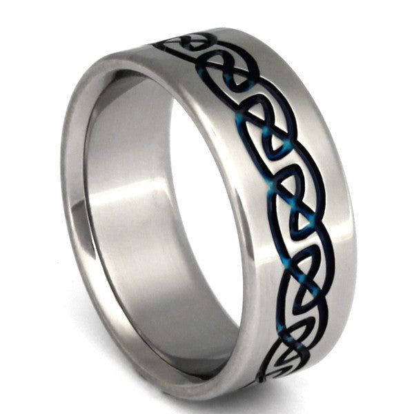 titanium irish celtic promise ring ck10 Titanium Wedding and Engagement Rings