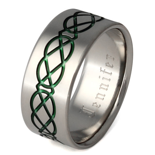 titanium irish celtic promise ring ck19 Titanium Wedding and Engagement Rings