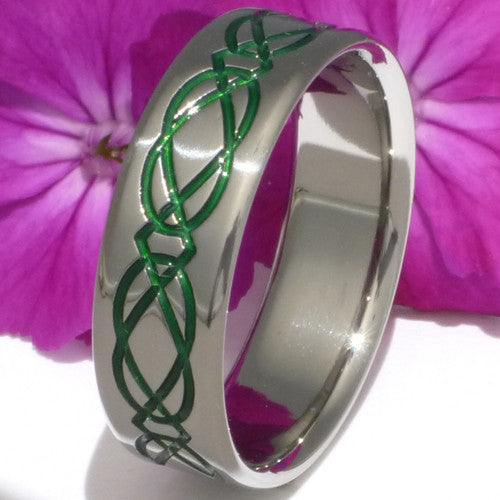 titanium irish celtic promise ring ck19 Titanium Wedding and Engagement Rings