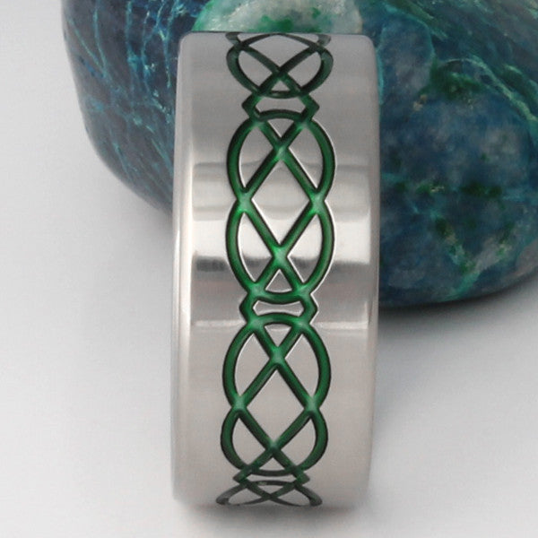 titanium irish celtic promise ring ck19 Titanium Wedding and Engagement Rings