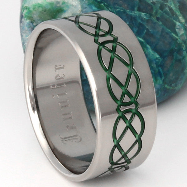 titanium irish celtic promise ring ck19 Titanium Wedding and Engagement Rings
