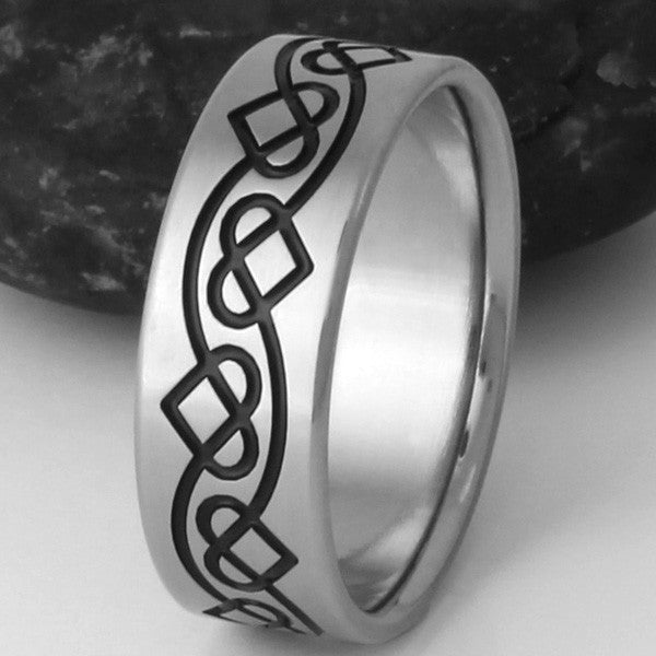 titanium irish celtic promise ring ck25 Titanium Wedding and Engagement Rings