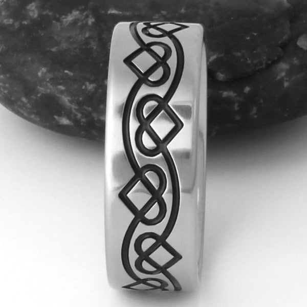 titanium irish celtic promise ring ck25 Titanium Wedding and Engagement Rings