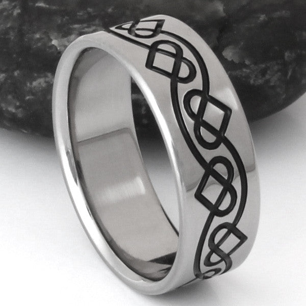 titanium irish celtic promise ring ck25 Titanium Wedding and Engagement Rings