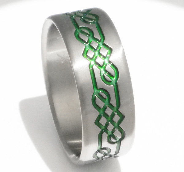 titanium irish celtic promise ring ck33 Titanium Wedding and Engagement Rings