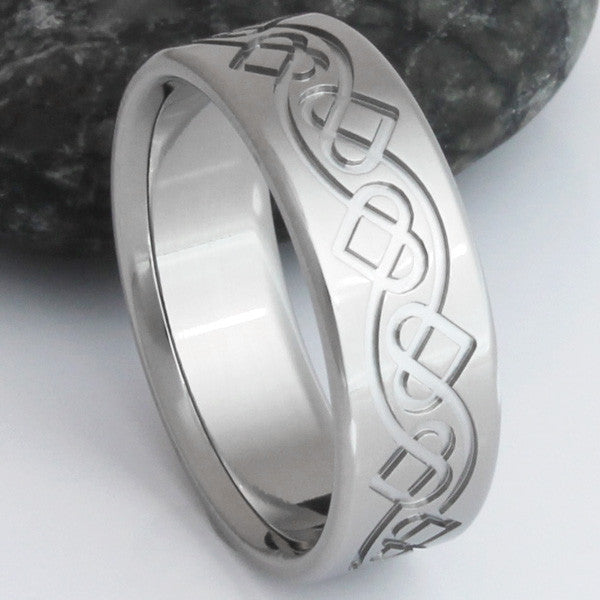 irish celtic titanium ring ck35 Titanium Wedding and Engagement Rings