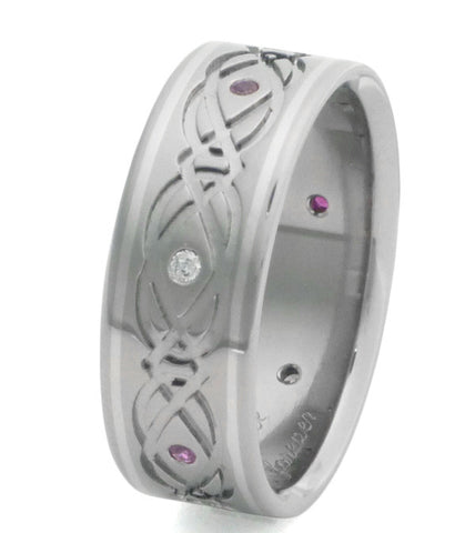 titanium irish celtic wedding ring ck66 Titanium Wedding and Engagement Rings