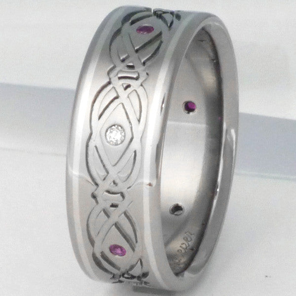 titanium irish celtic wedding ring ck66 Titanium Wedding and Engagement Rings