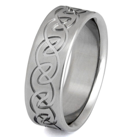 titanium irish celtic promise rings ck9 Titanium Wedding and Engagement Rings