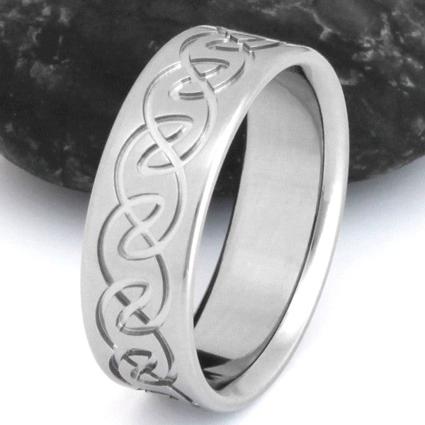 titanium irish celtic promise rings ck9 Titanium Wedding and Engagement Rings