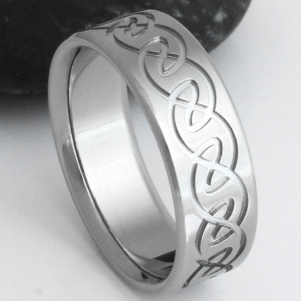 titanium irish celtic promise rings ck9 Titanium Wedding and Engagement Rings