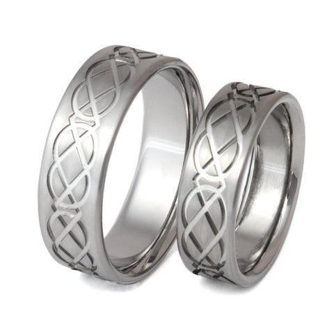 celtic titanium ring set stck1 Titanium Wedding and Engagement Rings
