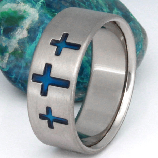 Titanium Christian Rings cr5 – Titanium Rings Studio