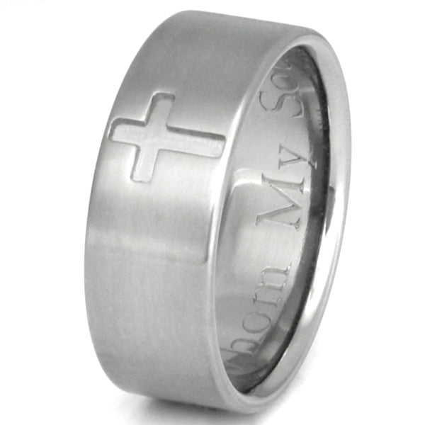Titanium Christian Ring cr9 - Main Image