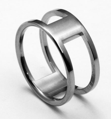 Unique Titanium Designer Wedding Ring iti 