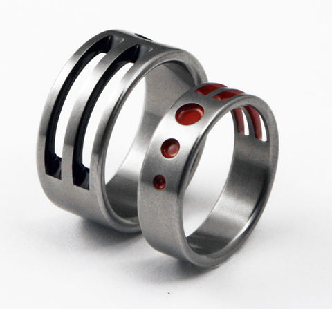 unique titanium wedding ring lofi 