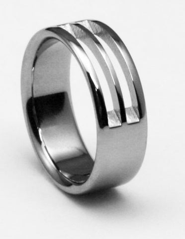 Unique Designer Titanium Ring marquee 
