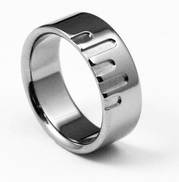 Titanium Designer Rings Designer Titanium Wedding Ring - Metropolis – Titanium Rings Studio