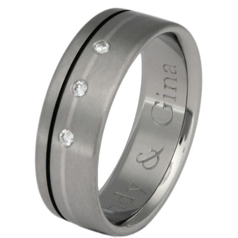 titanium diamond ring s20 Titanium Wedding and Engagement Rings