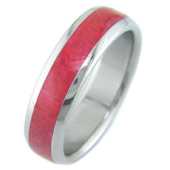Boone Electric Red Carbon Fiber Titanium Ring