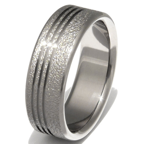 Buy POYA 8mm 6mm Men Women Black Titanium Ring with KOA Wood Inlay Comfort  Fit Wedding Band (10) at Amazon.in