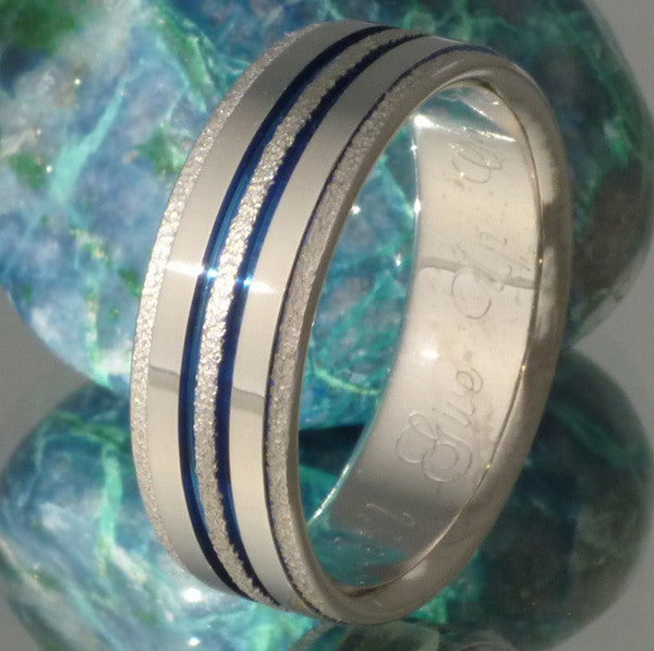 dazzling frost titanium wedding ring f20 Titanium Wedding and Engagement Rings