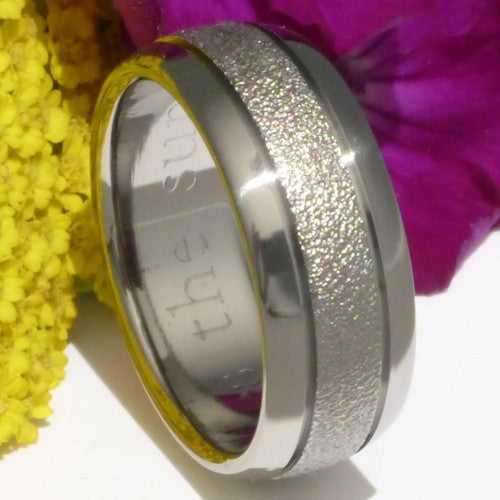 the splash titanium frost wedding ring f3 Titanium Wedding and Engagement Rings