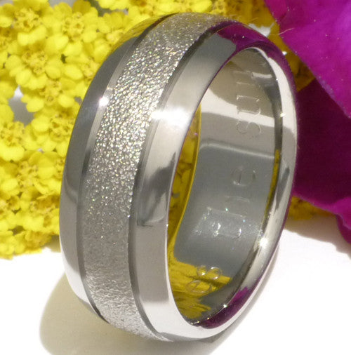 the splash titanium frost wedding ring f3 Titanium Wedding and Engagement Rings