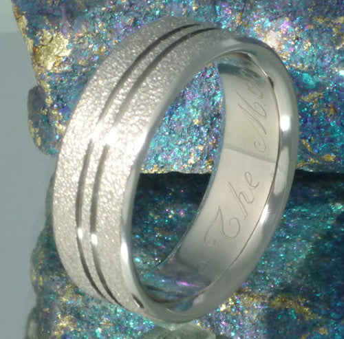 the shimmer frost titanium wedding ring f9 Titanium Wedding and Engagement Rings