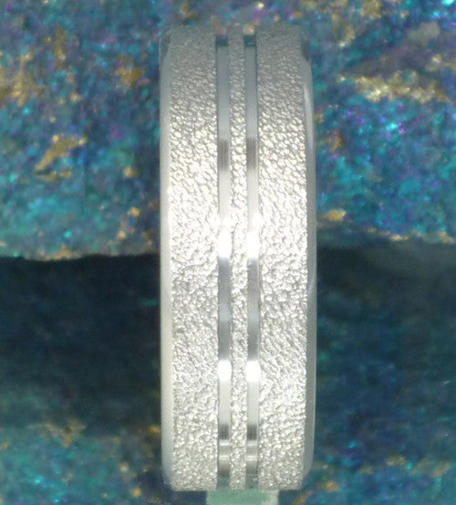 the shimmer frost titanium wedding ring f9 Titanium Wedding and Engagement Rings