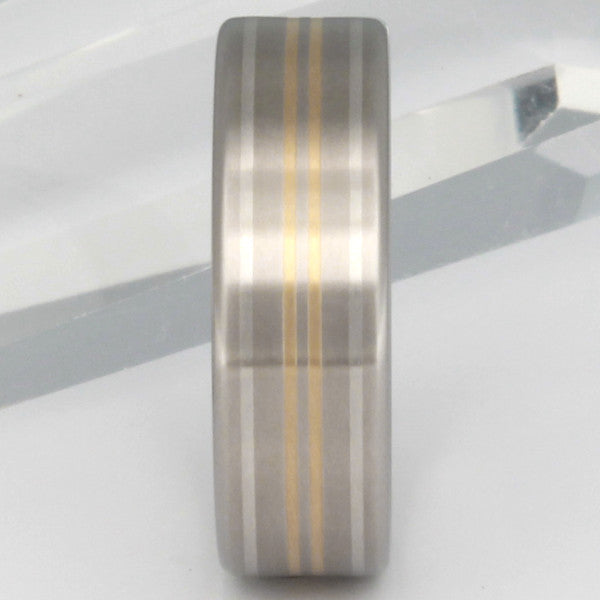 summit two tone ring m10 Titanium Wedding and Engagement Rings