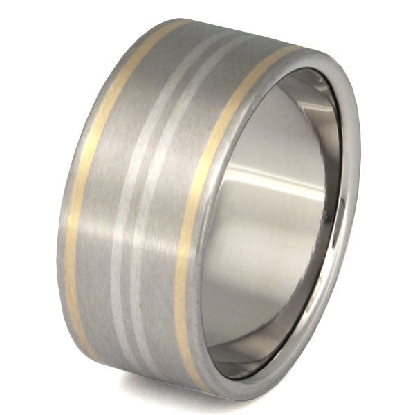 horizon two tone ring m2 Titanium Wedding and Engagement Rings