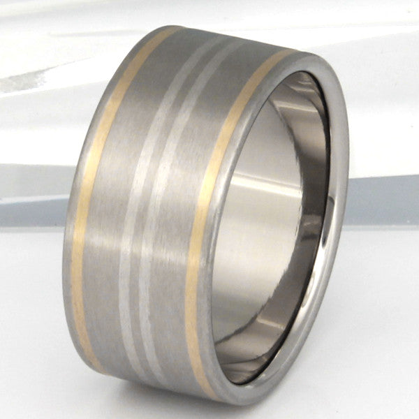 horizon two tone ring m2 Titanium Wedding and Engagement Rings
