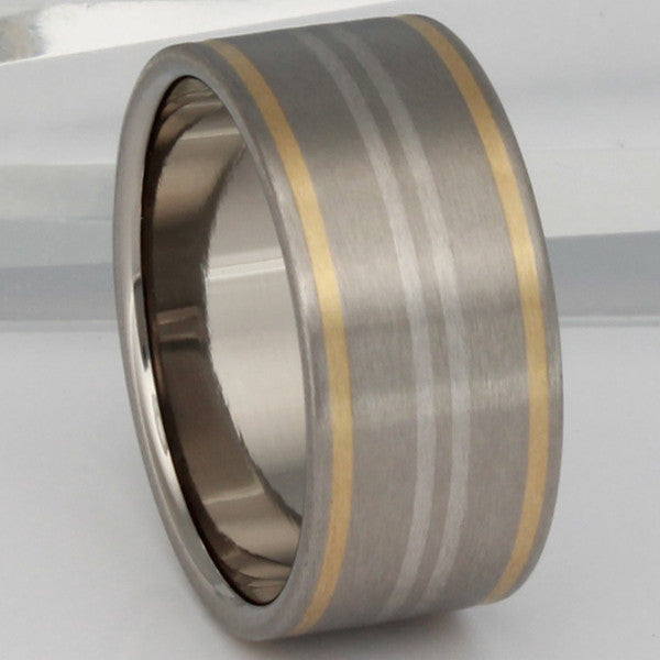 horizon two tone ring m2 Titanium Wedding and Engagement Rings