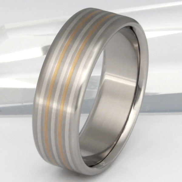 illumination two tone ring m3 Titanium Wedding and Engagement Rings