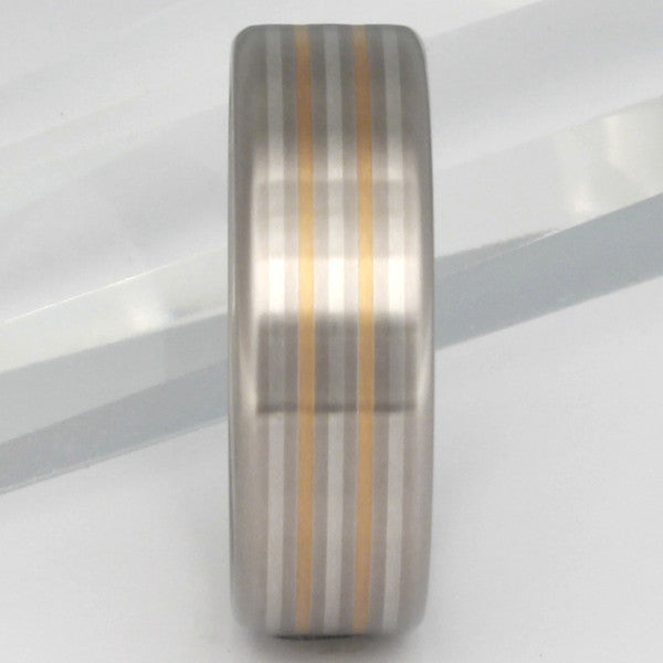 illumination two tone ring m3 Titanium Wedding and Engagement Rings