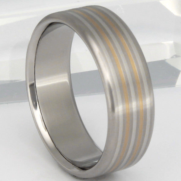 illumination two tone ring m3 Titanium Wedding and Engagement Rings